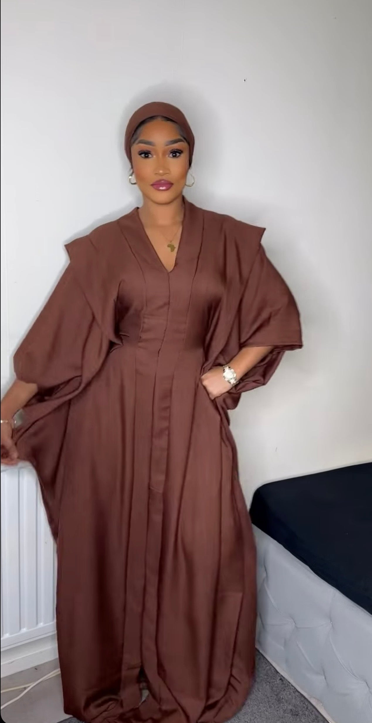 African cotton boubou dress